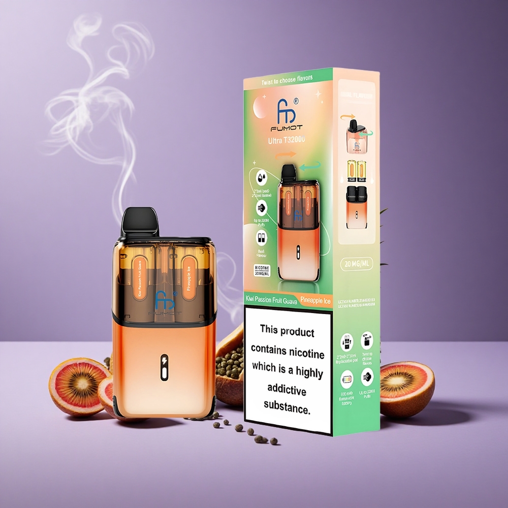 Fumot Ultra T32000 32000 Puffs Kiwi Passion Fruit Guava - Pineapple Ice Baterai 800mAh