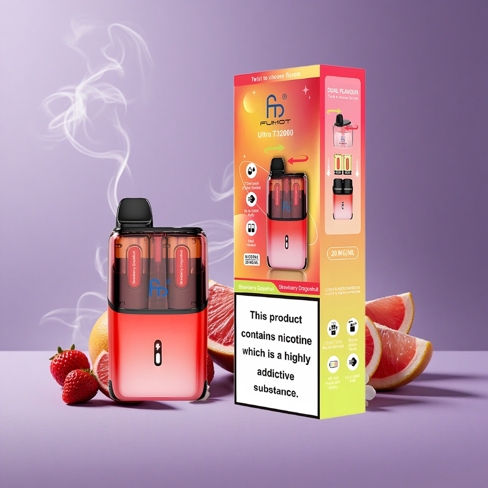 Fumot Ultra T32000 32000 Puffs Strawberry Grapefruit - Strawberry Dragonfruit 24ml 800mAh