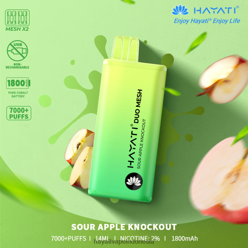 Hayati Duo Mesh sekali pakai KO apel asam A84L8180 - Hayati Store Indonesia