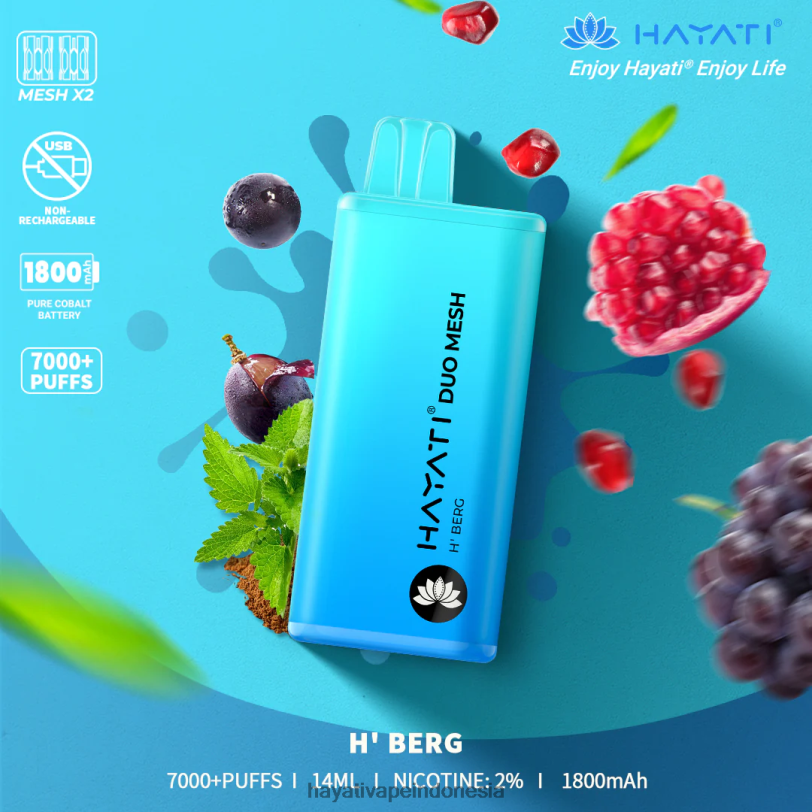 Hayati Duo Mesh sekali pakai h'berg A84L8171 - Hayati Indonesia