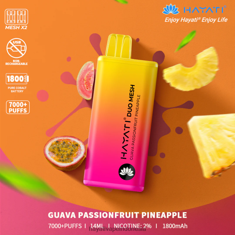 Hayati Duo Mesh sekali pakai jambu nanas markisa A84L8170 - Hayati Store Indonesia