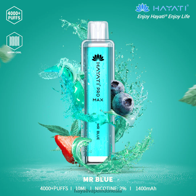 Hayati Pro Max sekali pakai Tuan Biru A84L8113 - Hayati Vape Indonesia