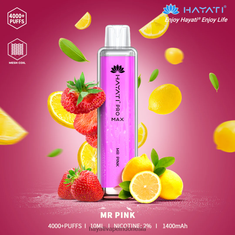 Hayati Pro Max sekali pakai Tuan merah jambu A84L8135 - Hayati Vape Review