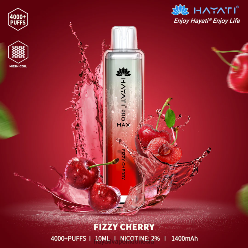 Hayati Pro Max sekali pakai ceri bersoda A84L8103 - Hayati Vape Indonesia