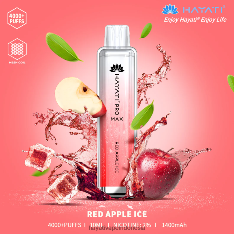 Hayati Pro Max sekali pakai es apel merah A84L8116 - Hayati Flavours Indonesia