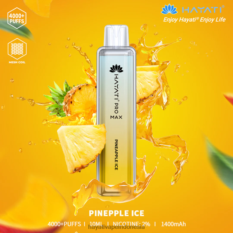 Hayati Pro Max sekali pakai es nanas A84L8114 - Hayati Vape Near Me