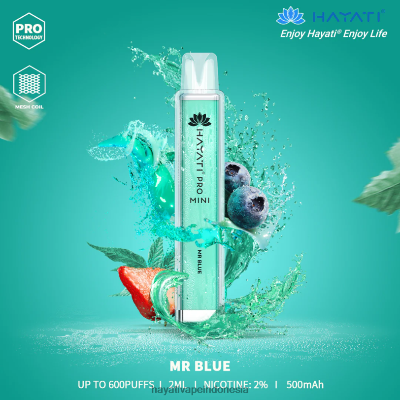Hayati Pro Mini sekali pakai Tuan biru A84L816 - Hayati Flavours Indonesia