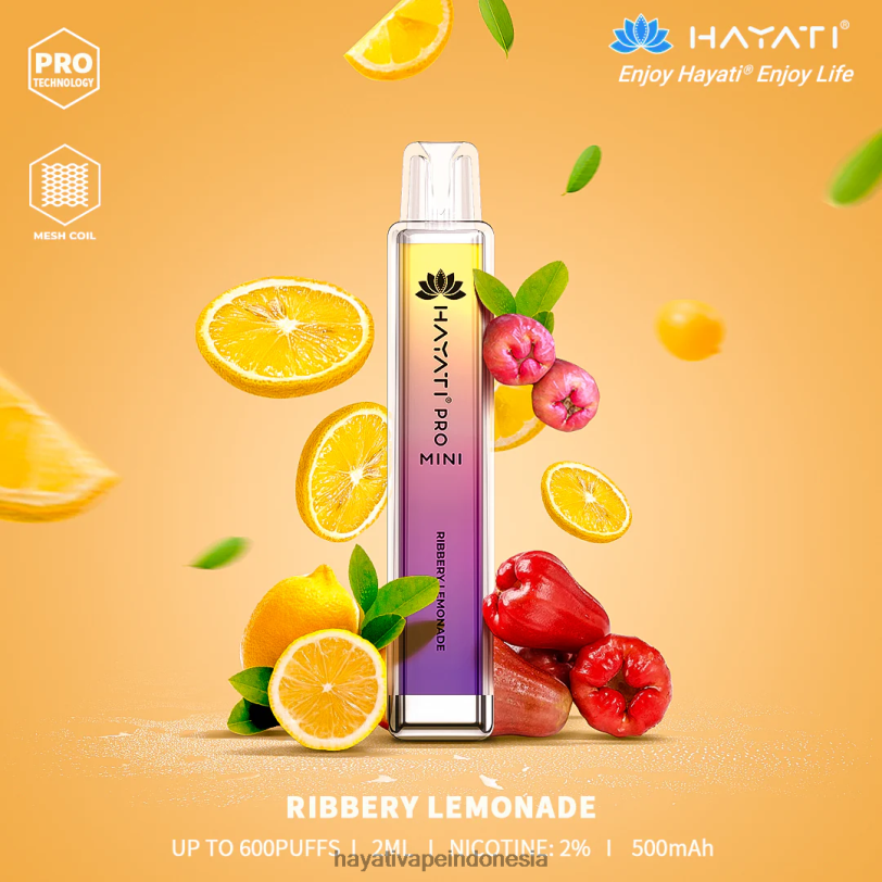 Hayati Pro Mini sekali pakai limun ribbery A84L820 - Hayati Store Indonesia